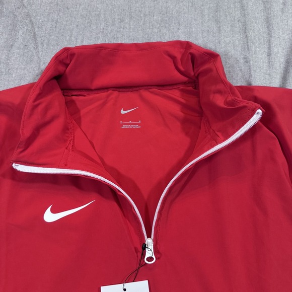 Nike Pullover Jacket Mens‎ Medium Coaches Hooded 1/4 Zip Golf FJ9548-657 Swoosh - Picture 4 of 14